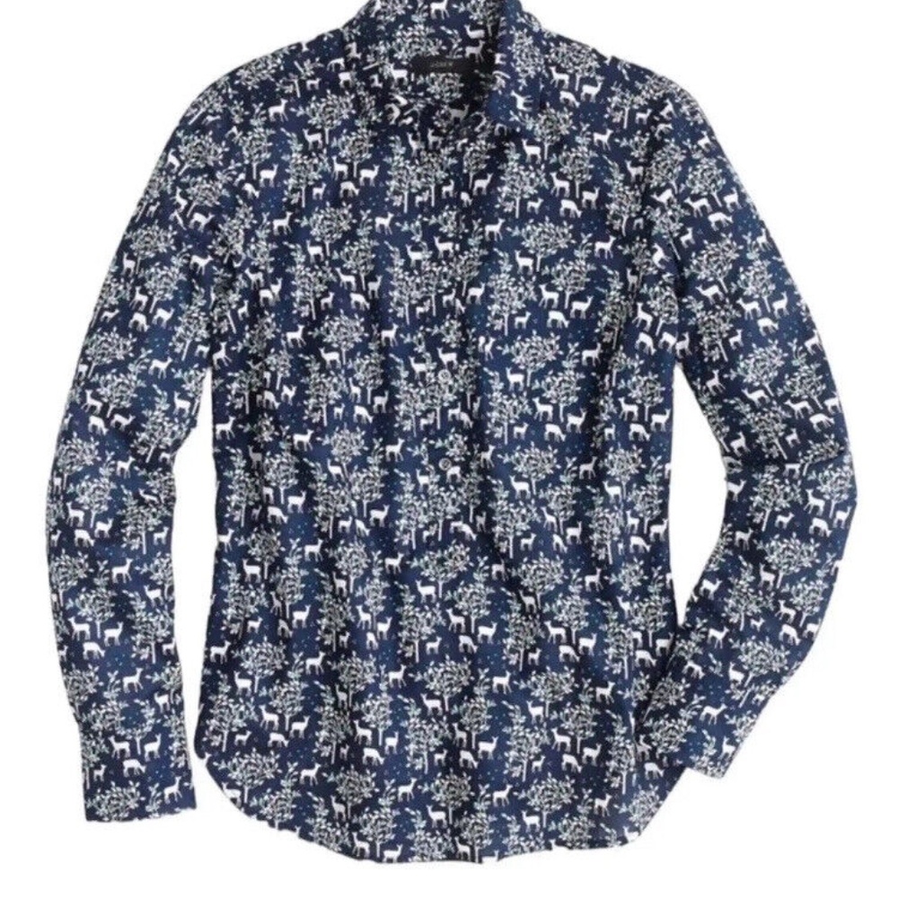 J.Crew‎ Woodland Deer Popover Shirt